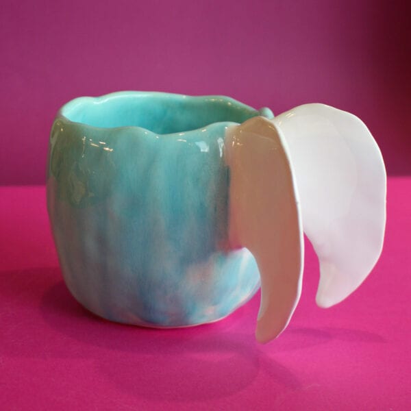 Handmade Ceramic Cup with Wings - Divine Vibes