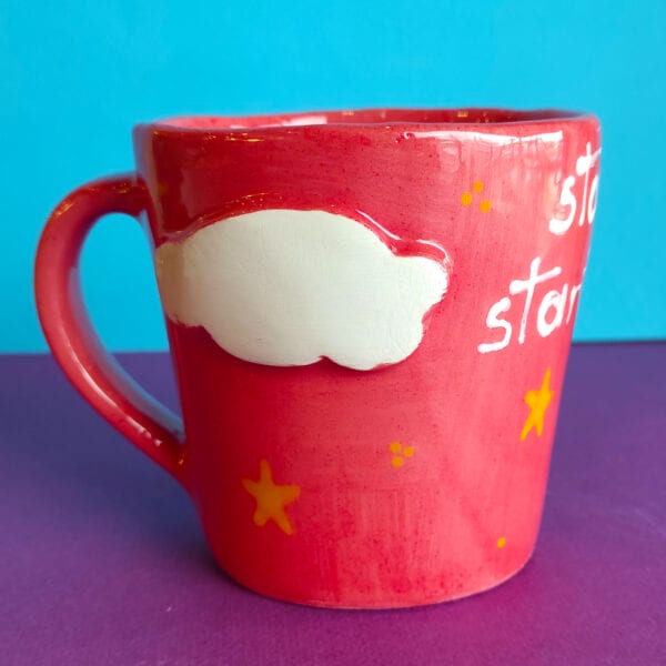 Handmade Ceramic Cup “Stop Normal Start Magic” - Divine Vibes