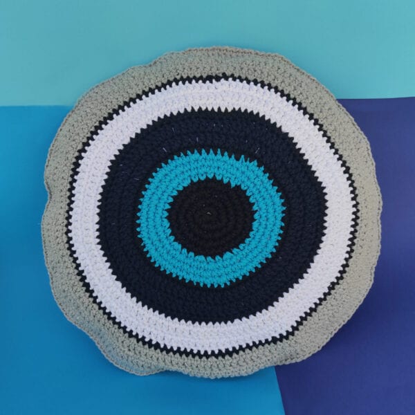 Hand Woven Wool Cushion “Eye” - Divine Vibes
